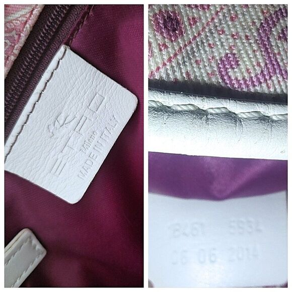 Etro pink paisley cloth tote shoulder bag EUC - Picture 5 of 10
